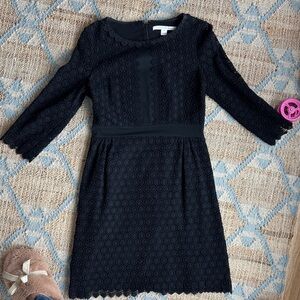Diane Von Furstenberg Black Lace Kids Dress
